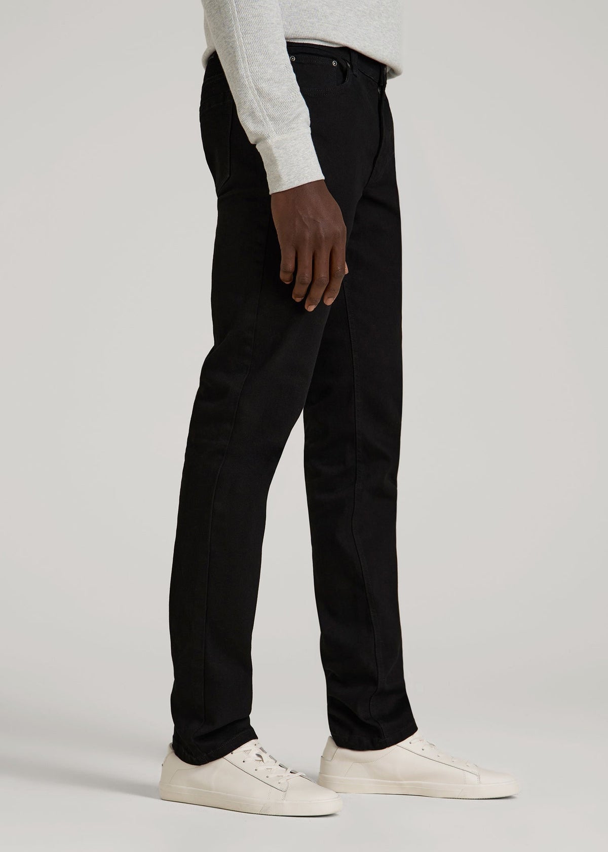 Carman TAPERED Jeans for Tall Men in True Black
