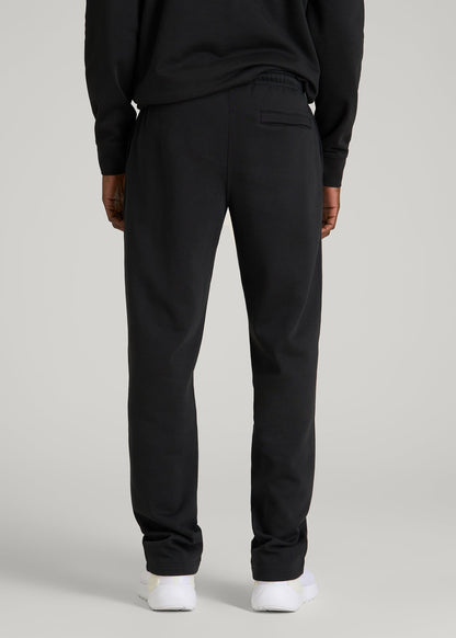 Core Motion Fleece Straight Leg Sweatpants for Tall Men in Black