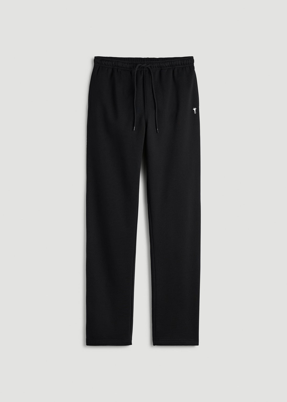 Core Motion Fleece Straight Leg Sweatpants for Tall Men in Black