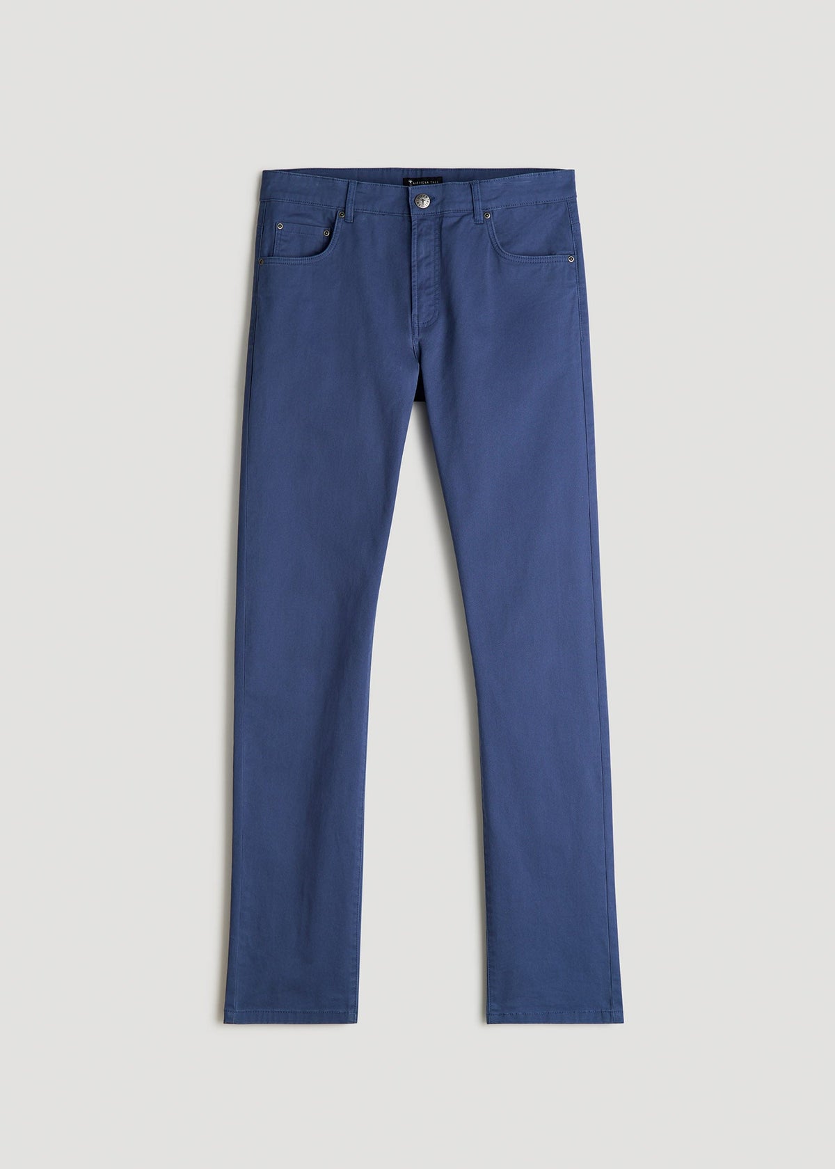 Dylan Slim Fit Five-Pocket Pants For Tall Men in Steel Blue