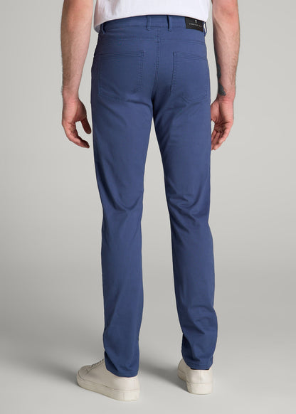 Dylan Slim Fit Five-Pocket Pants For Tall Men in Steel Blue