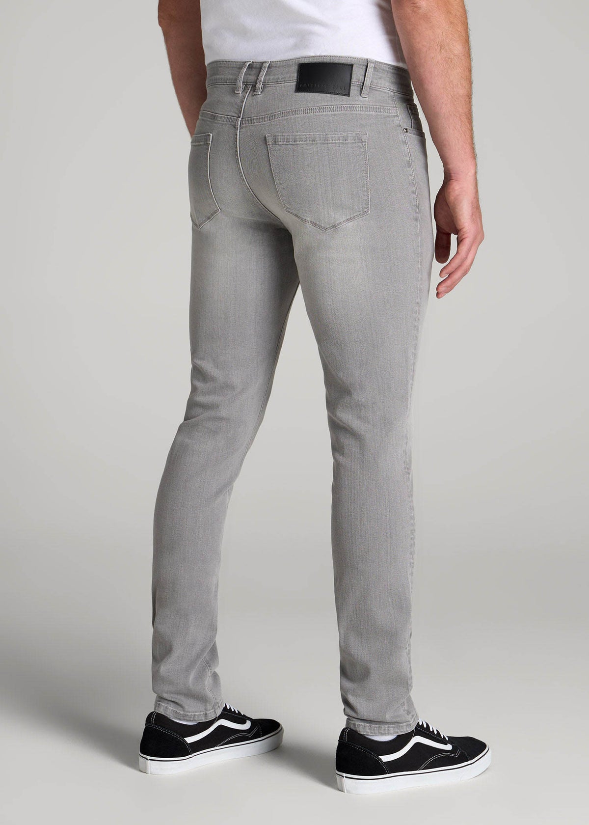 Dylan Slim Fit Jeans for Tall Men in Concrete Grey