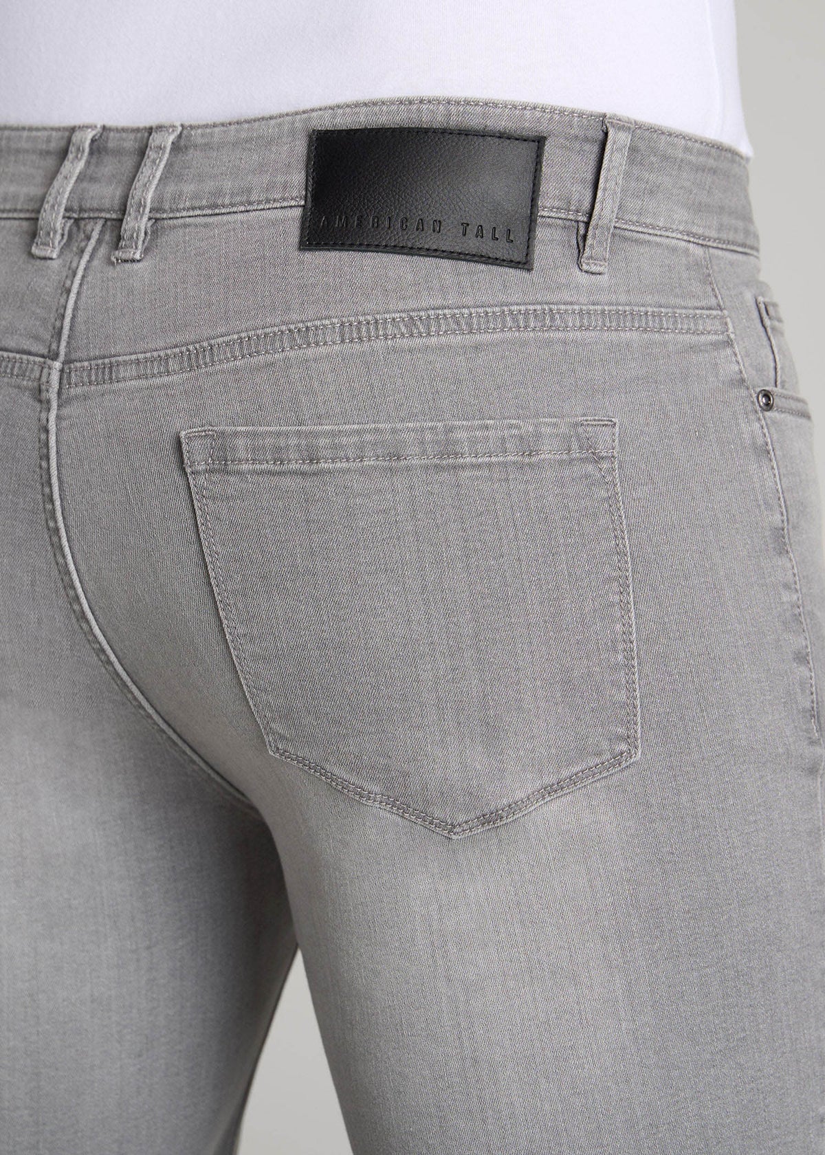 Dylan Slim Fit Jeans for Tall Men in Concrete Grey