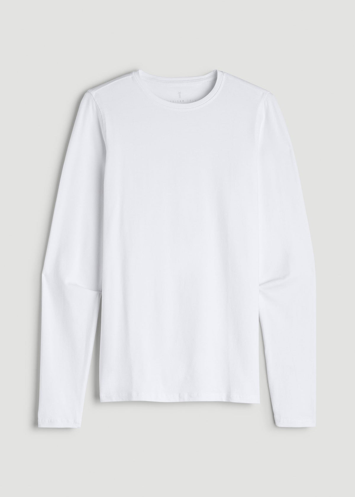 The Essential Slim Fit Long Sleeve Tee for Tall Men in White