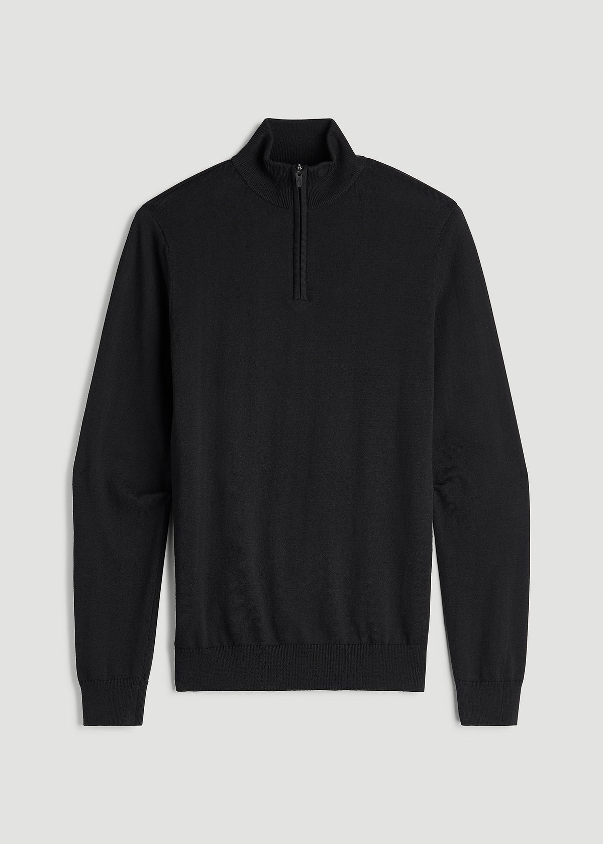 Everyday Quarter-Zip Sweater for Tall Men in Black