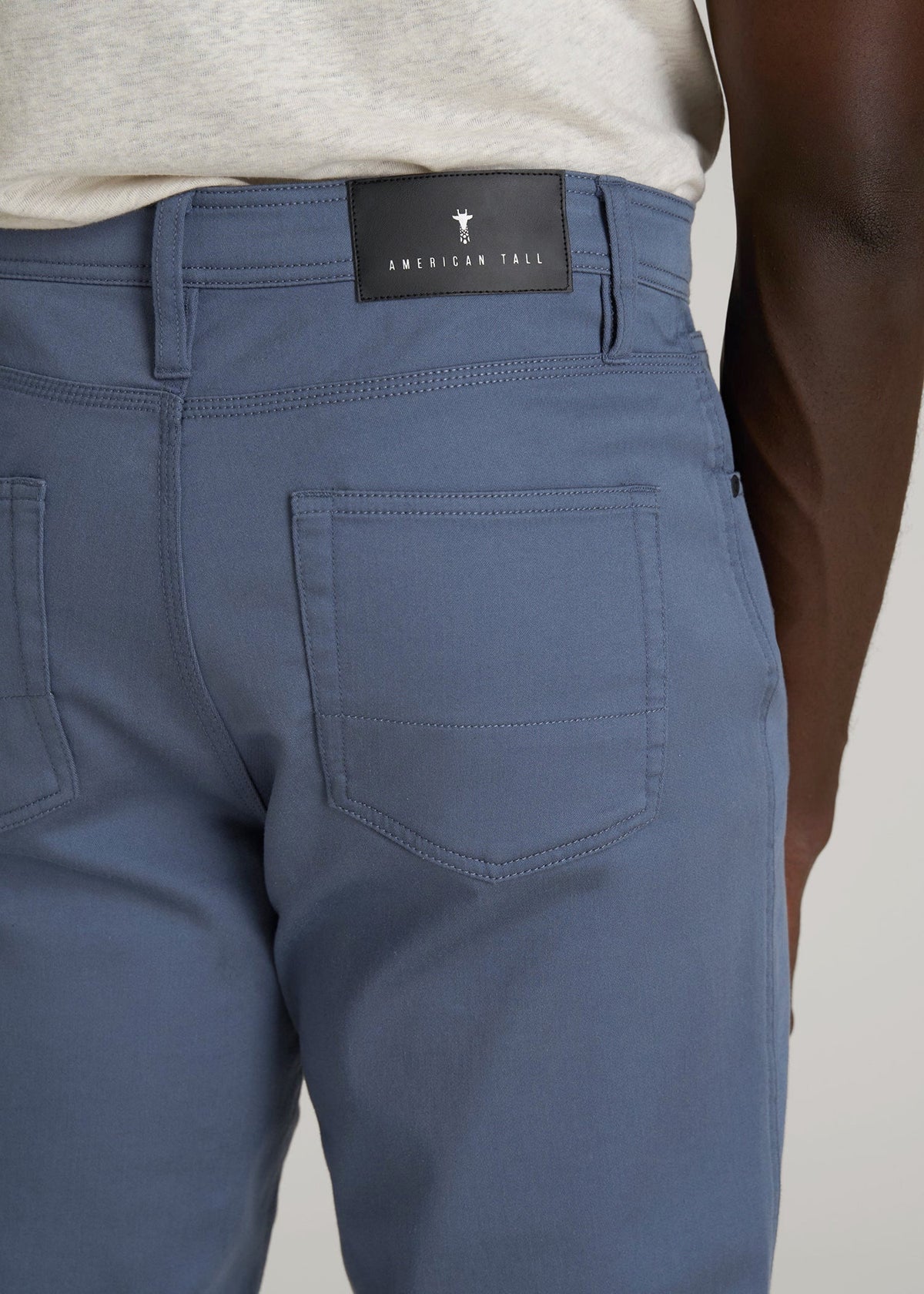Everyday Comfort 5-Pocket TAPERED-FIT Pant for Tall Men in Blue Slate