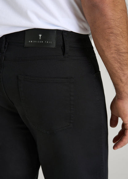 Everyday Comfort 5 Pocket Short for Tall Men in Black