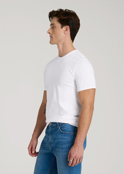 The Everyday Regular Fit Crewneck T-Shirt for Tall Men in White