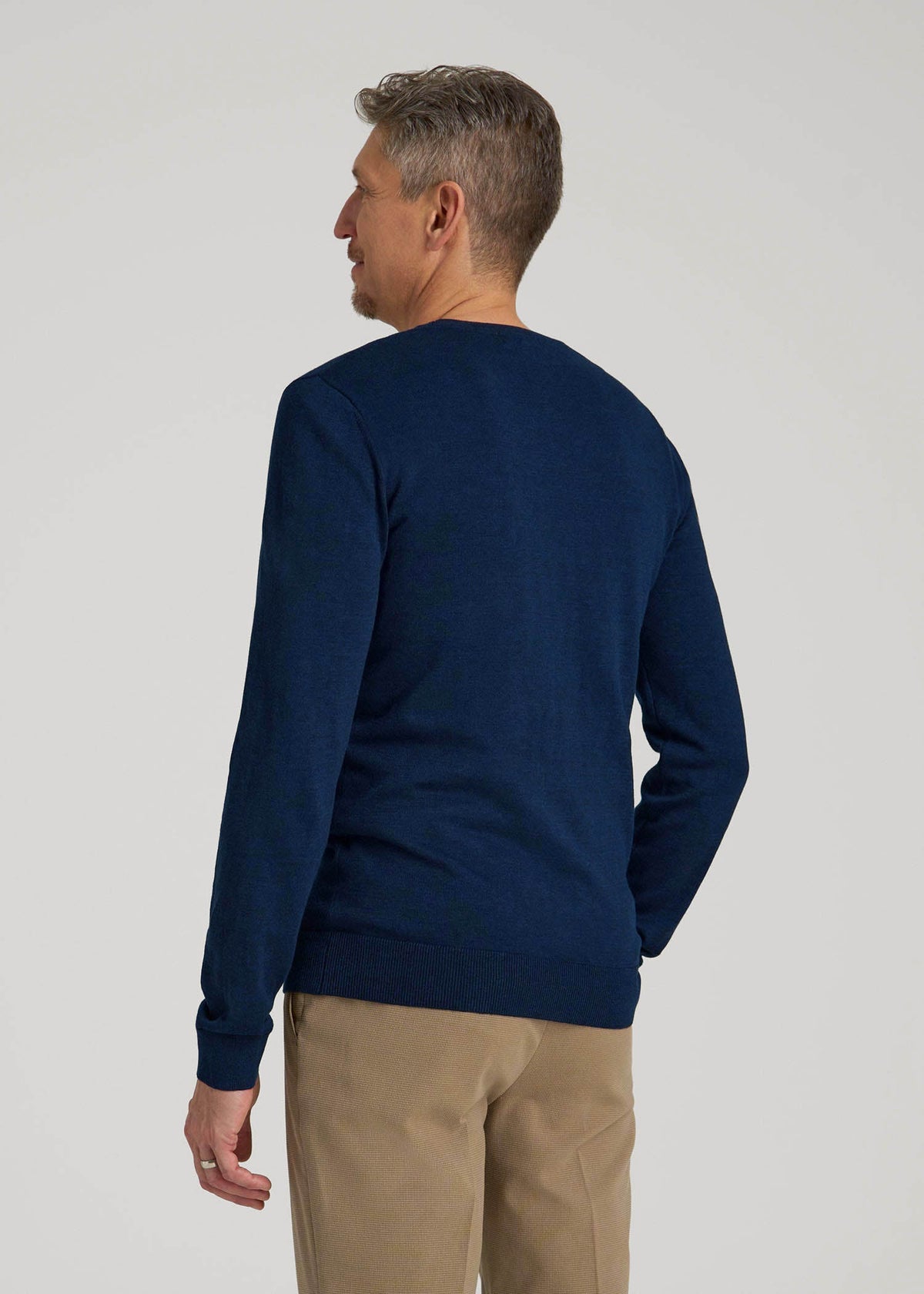 Everyday Crewneck Sweater for Tall Men in Patriot Blue