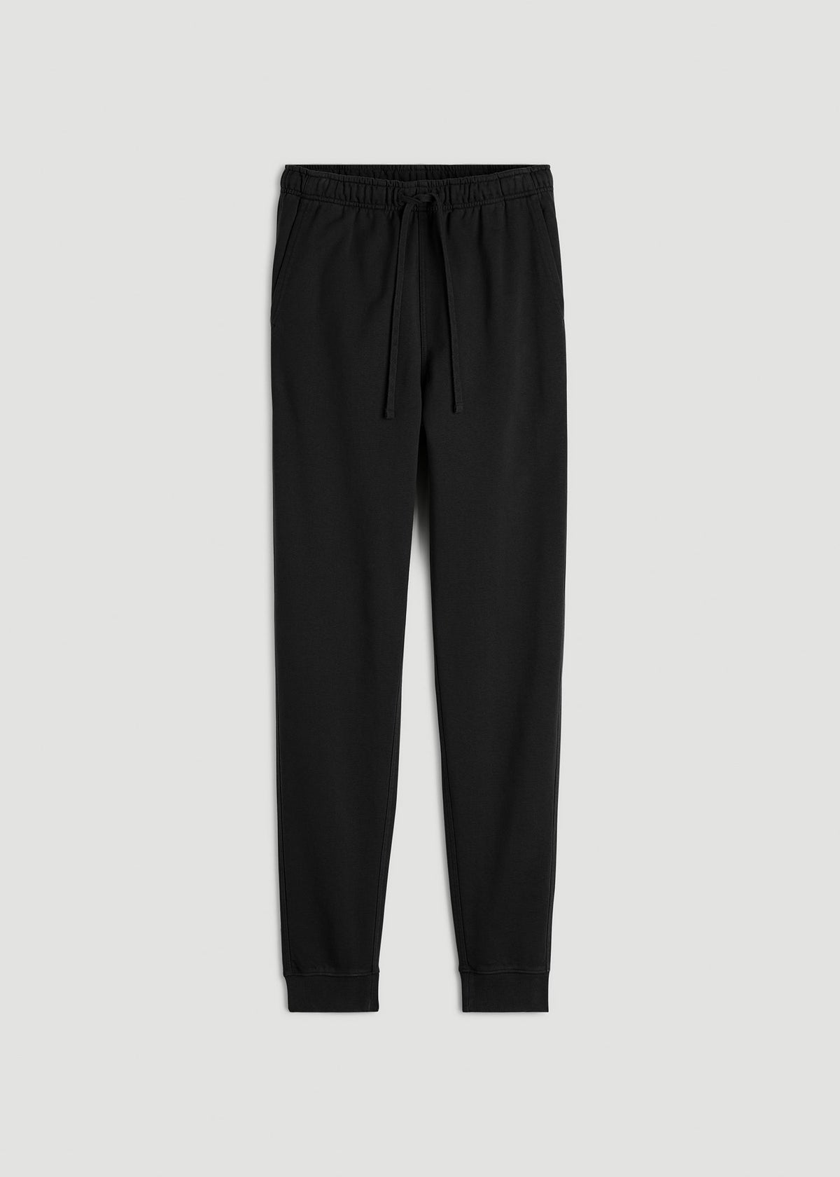 Everyday French Terry Jogger for Tall Men in Black