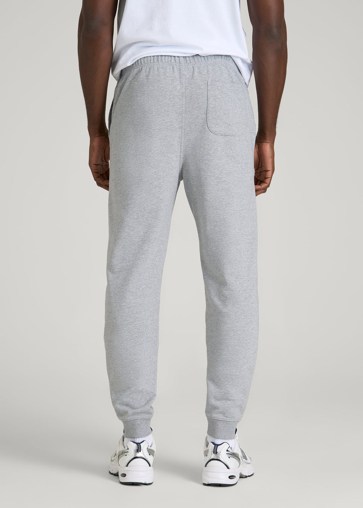 Everyday French Terry Jogger for Tall Men in Grey Mix