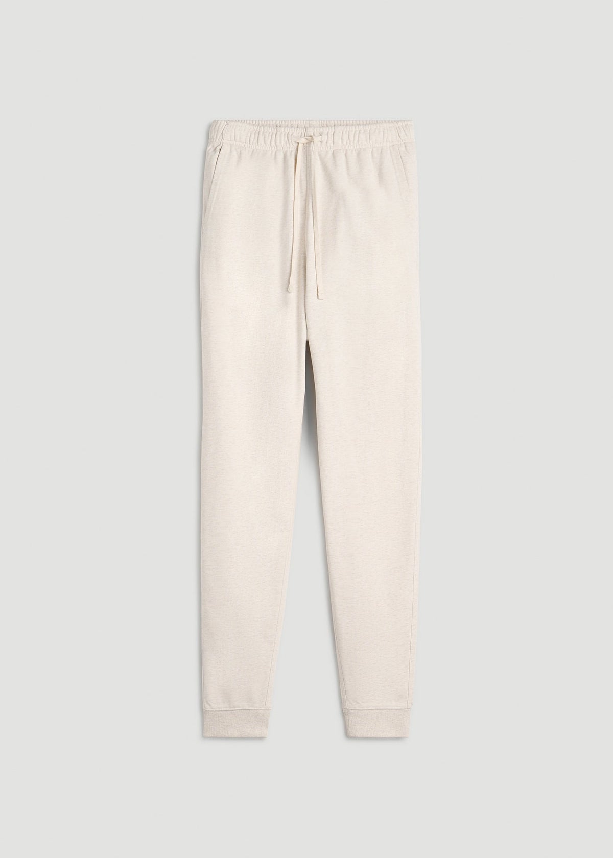 Everyday French Terry Jogger for Tall Men in Heathered Oatmeal