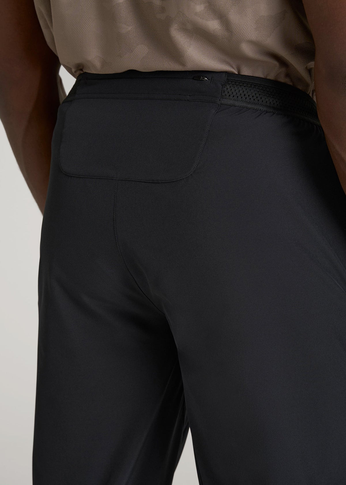 Featherweight Running Pants for Tall Men in Black