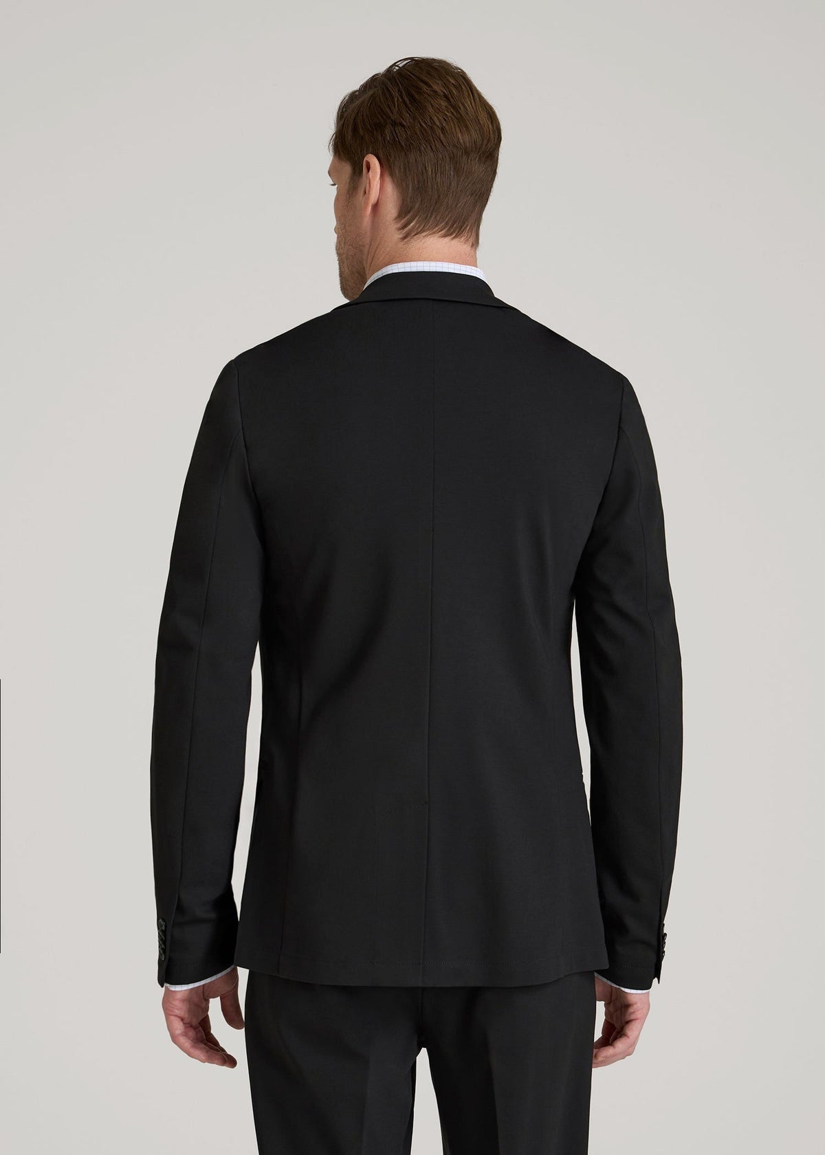 Flex Tech Suit Jacket for Tall Men in Black