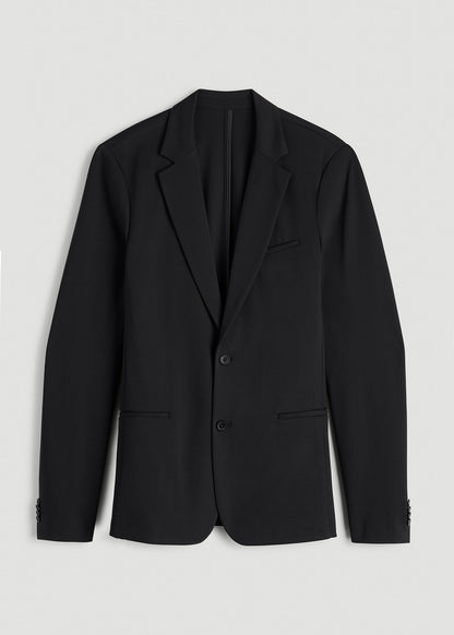 Flex Tech Suit Jacket for Tall Men in Black