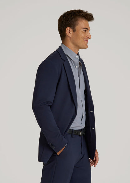 Flex Tech Suit Jacket for Tall Men in Navy