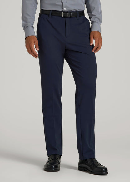 Flex Tech Suit Pants for Tall Men in Navy