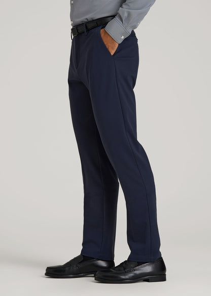 Flex Tech Suit Pants for Tall Men in Navy