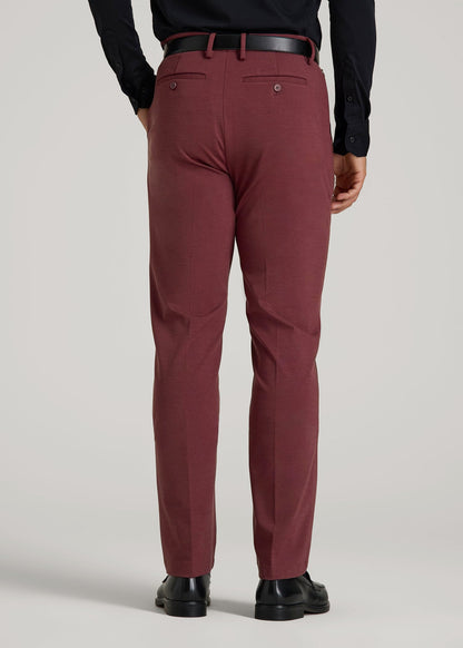 Flex Tech Suit Pants for Tall Men in Tawny Port Nailhead