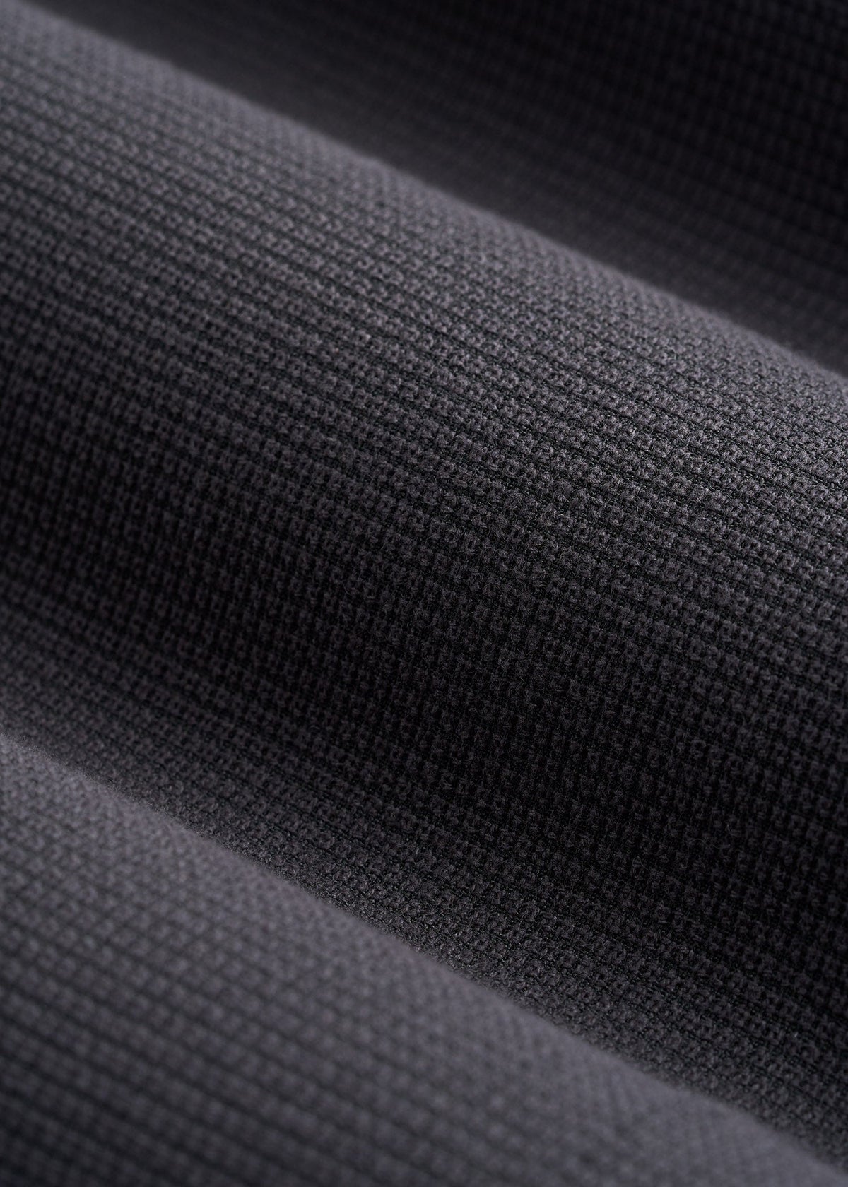 Textured Garment Washed Stretch Cotton Suit Pants for Tall Men in Iron Grey