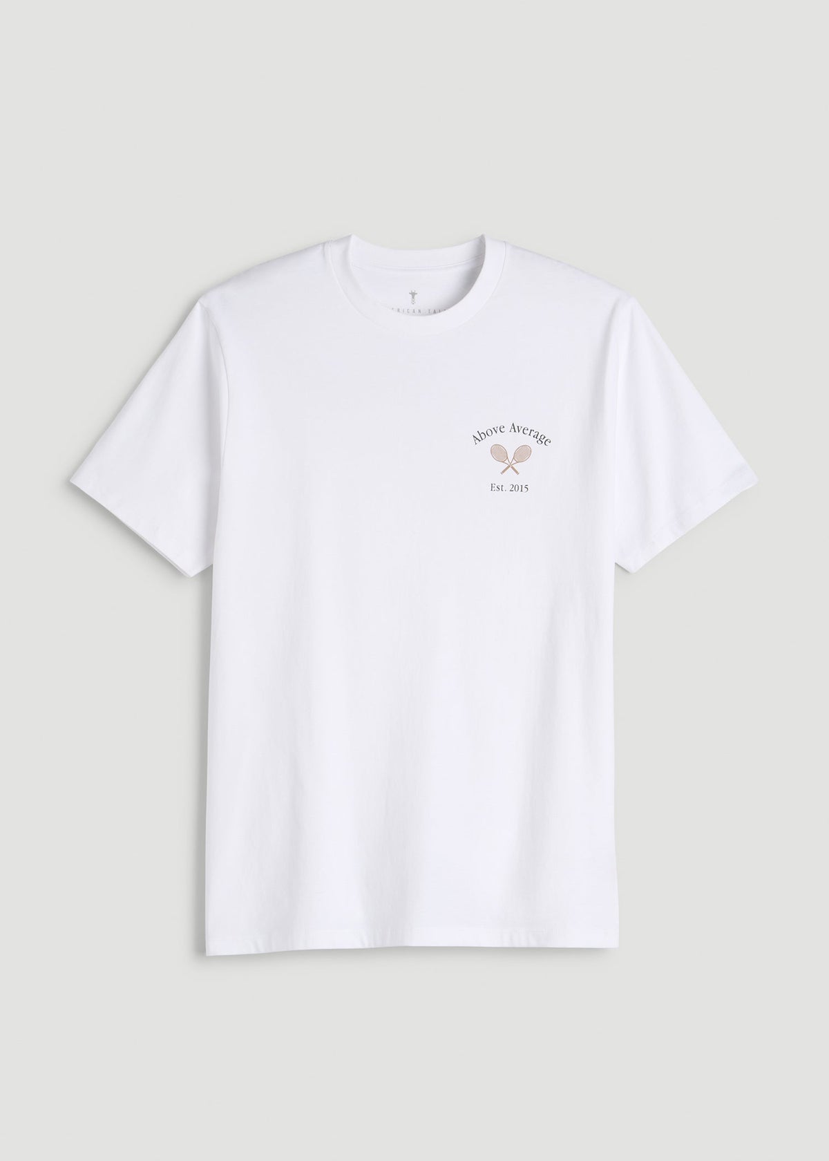 Country Club Graphic Tee for Tall Men in White