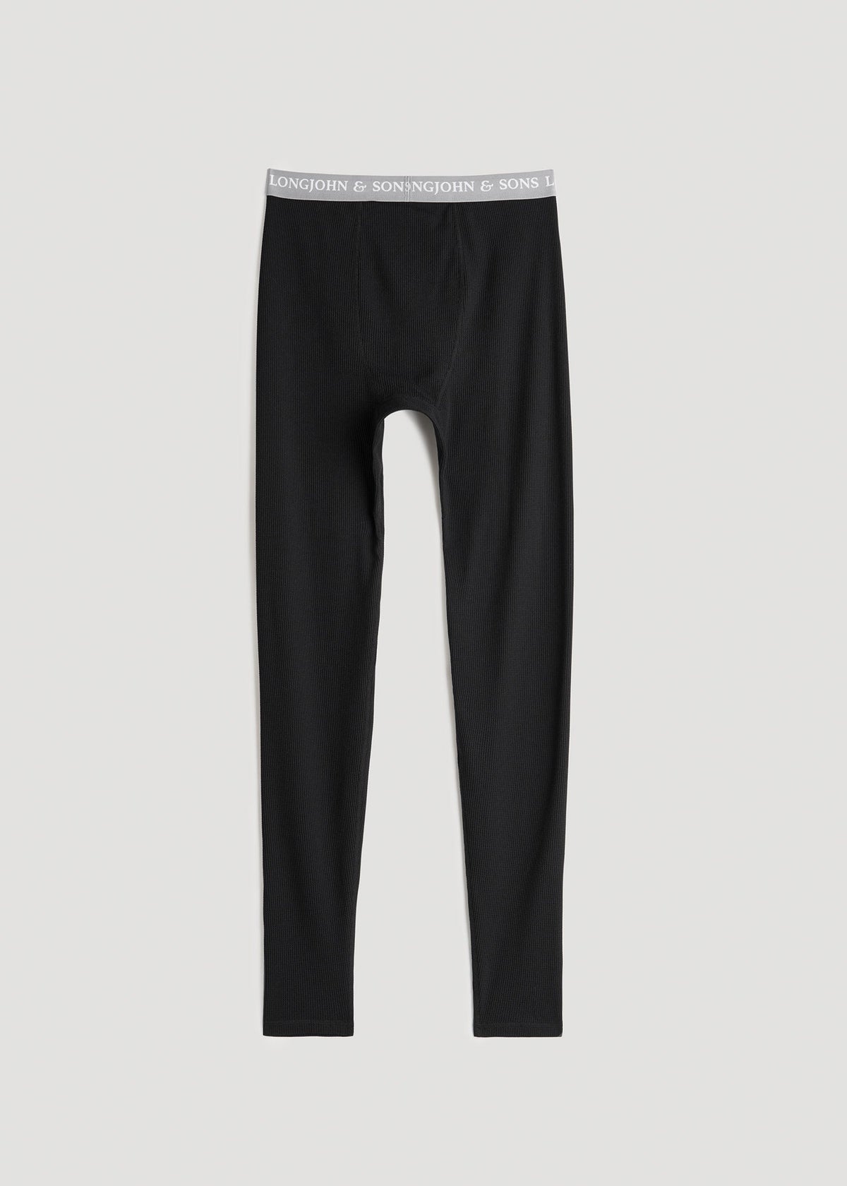 LJ&S Long Thermal Underwear for Tall Men in Black