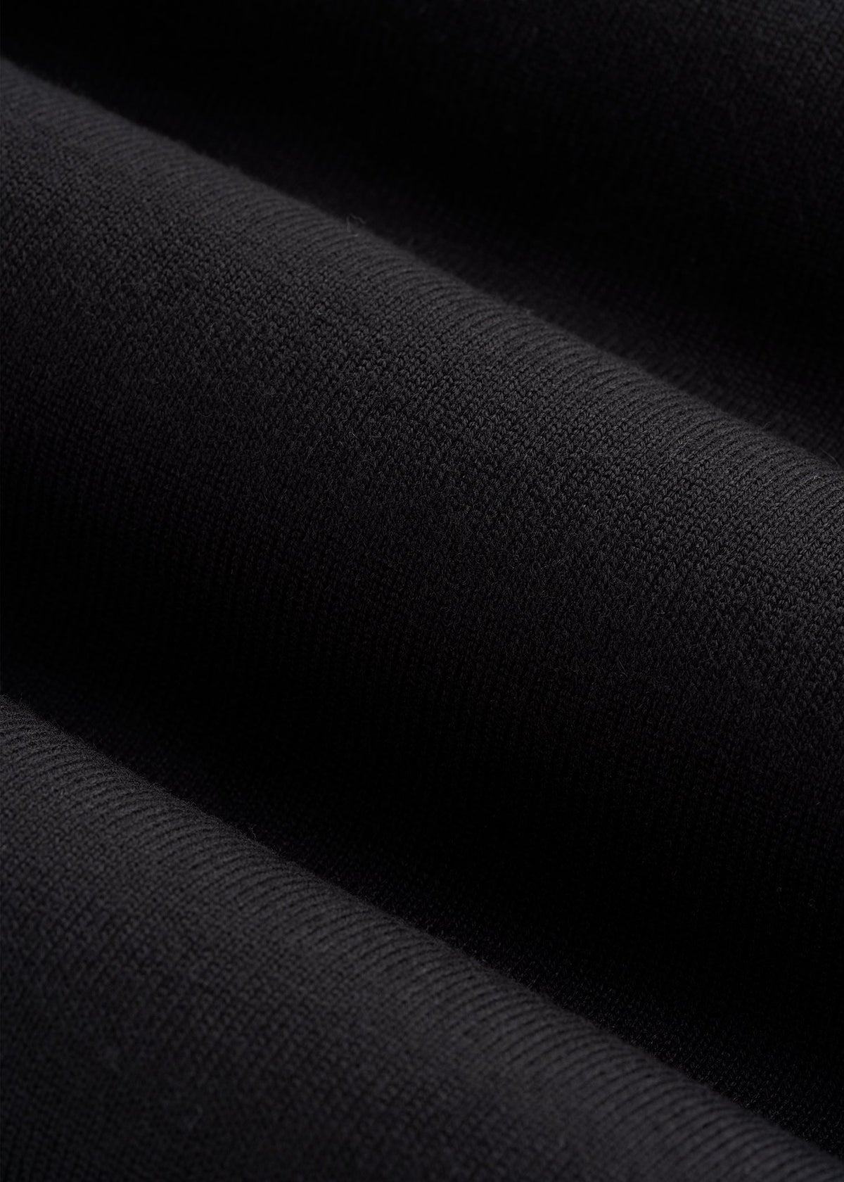 Linen Blend Knit Polo for Tall Men in Black