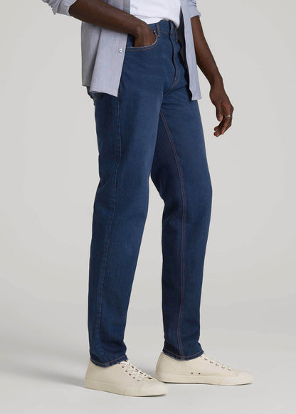 Milo RELAXED TAPERED FIT Jeans for Tall Men in Midnight Blue Wash
