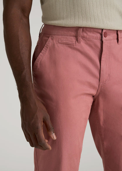 Mason Relaxed Chinos for Tall Men in Withered Rose