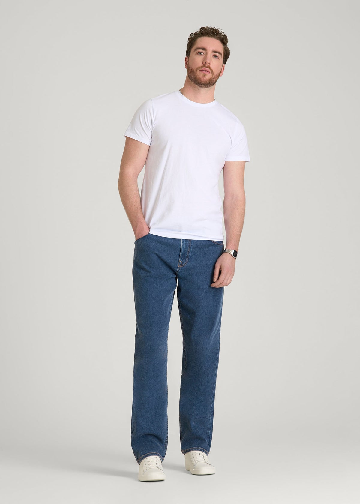 Mason Relaxed Fit Jeans for Tall Men in New Colorado Blue