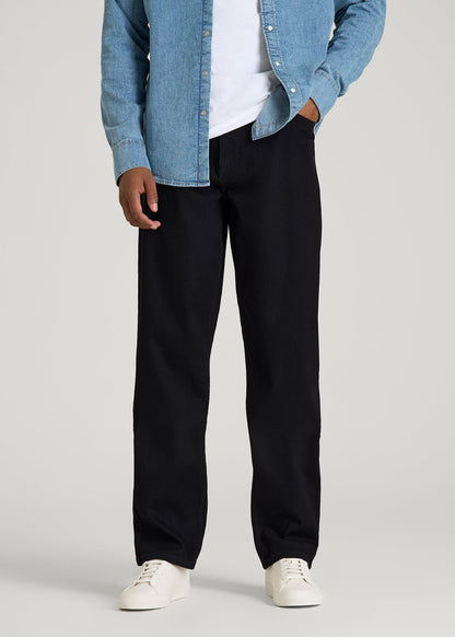 Mason Relaxed Fit Jeans for Tall Men in Optimum Black