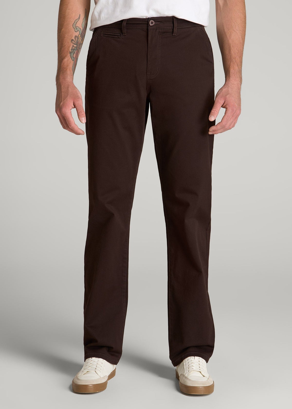 Mason RELAXED Chinos for Tall Men in Chocolate