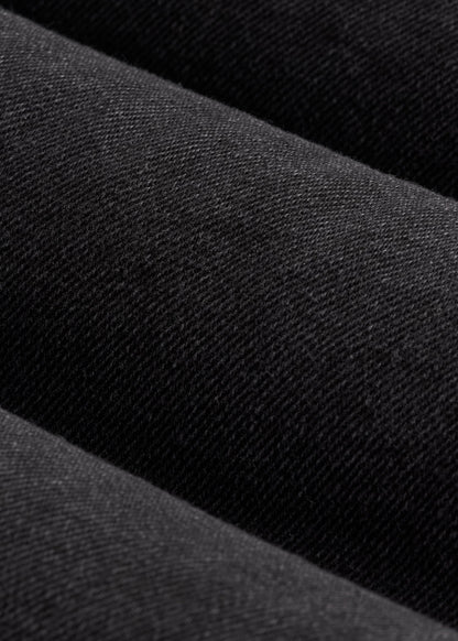 Denim Sherpa Jacket for Tall Men in Onyx Black Wash