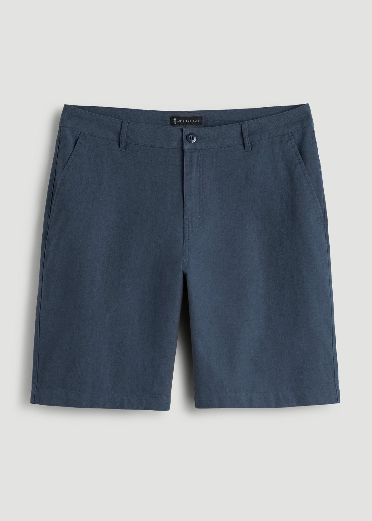 Linen Shorts For Tall Men in Chambray Linen