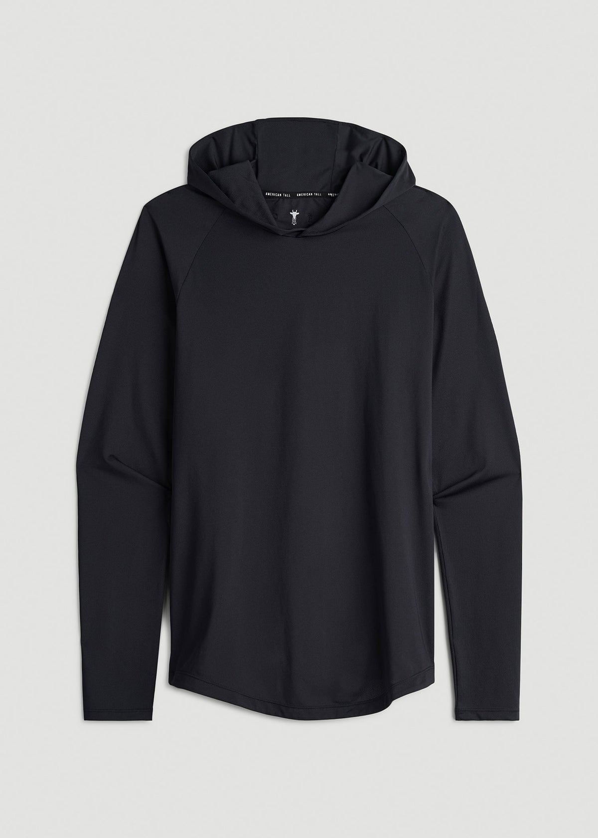 A.T. Performance Training Hoodie for Tall Men in Black