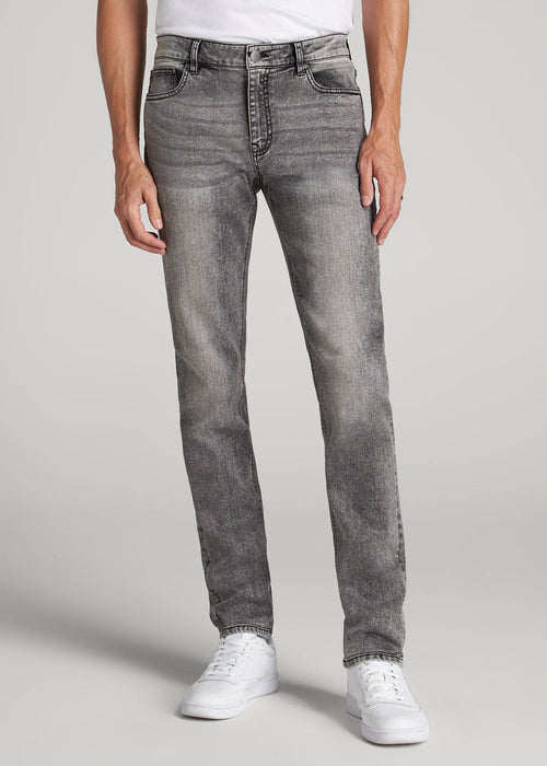 Dylan Slim Fit Jeans for Tall Men in Washed Faded Black