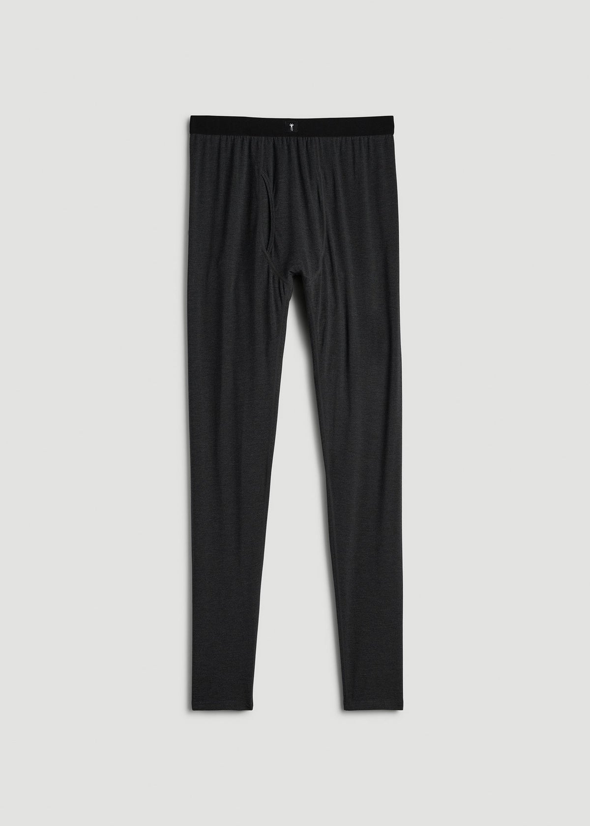 Merino Wool Blend Base Layer Tights for Tall Men in Charcoal Mix