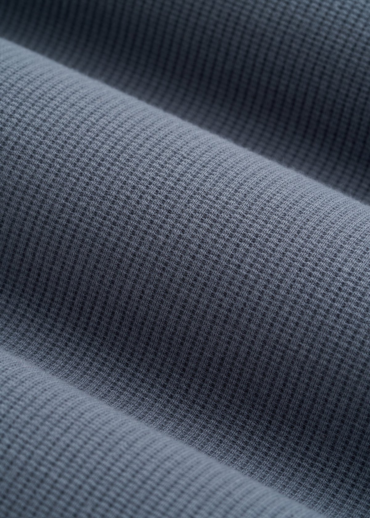 Micro Waffle Short for Tall Men in Grey Blue