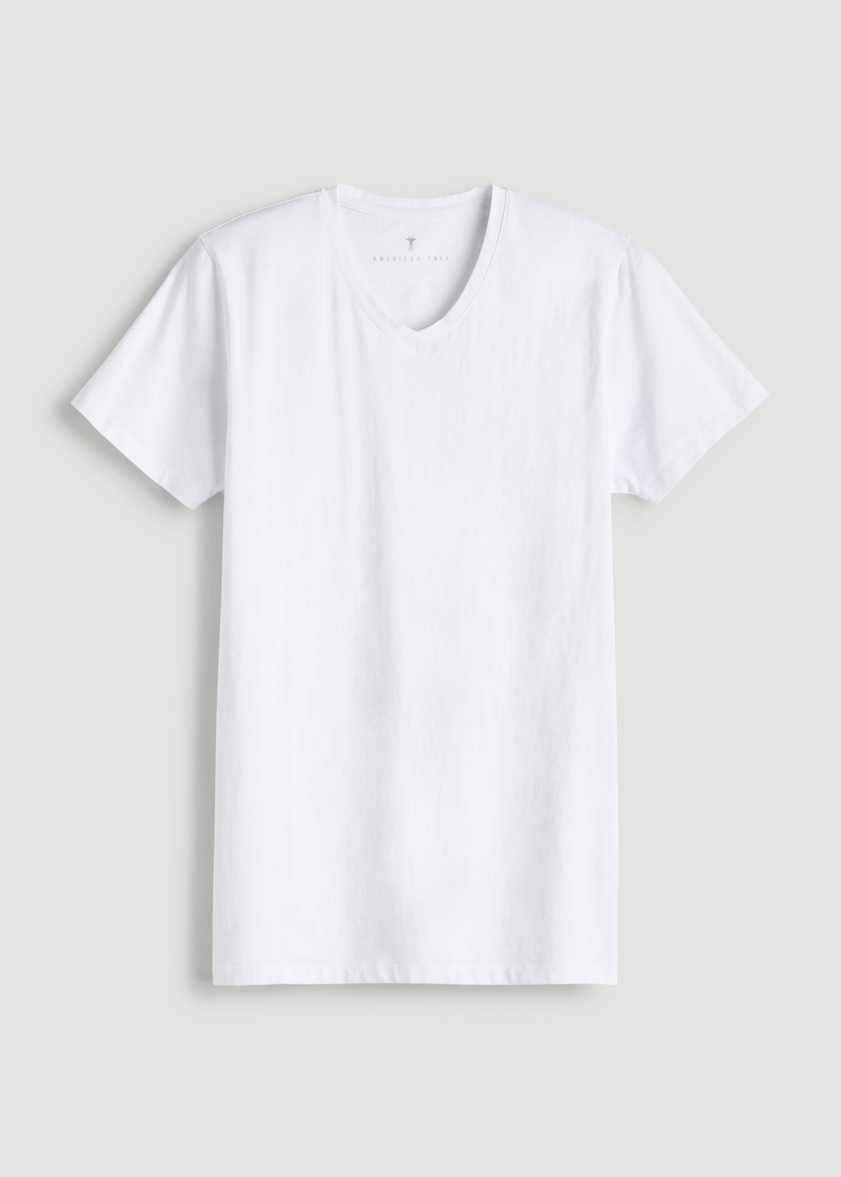 The Essential Modern Fit V-Neck Tee for Tall Men in White