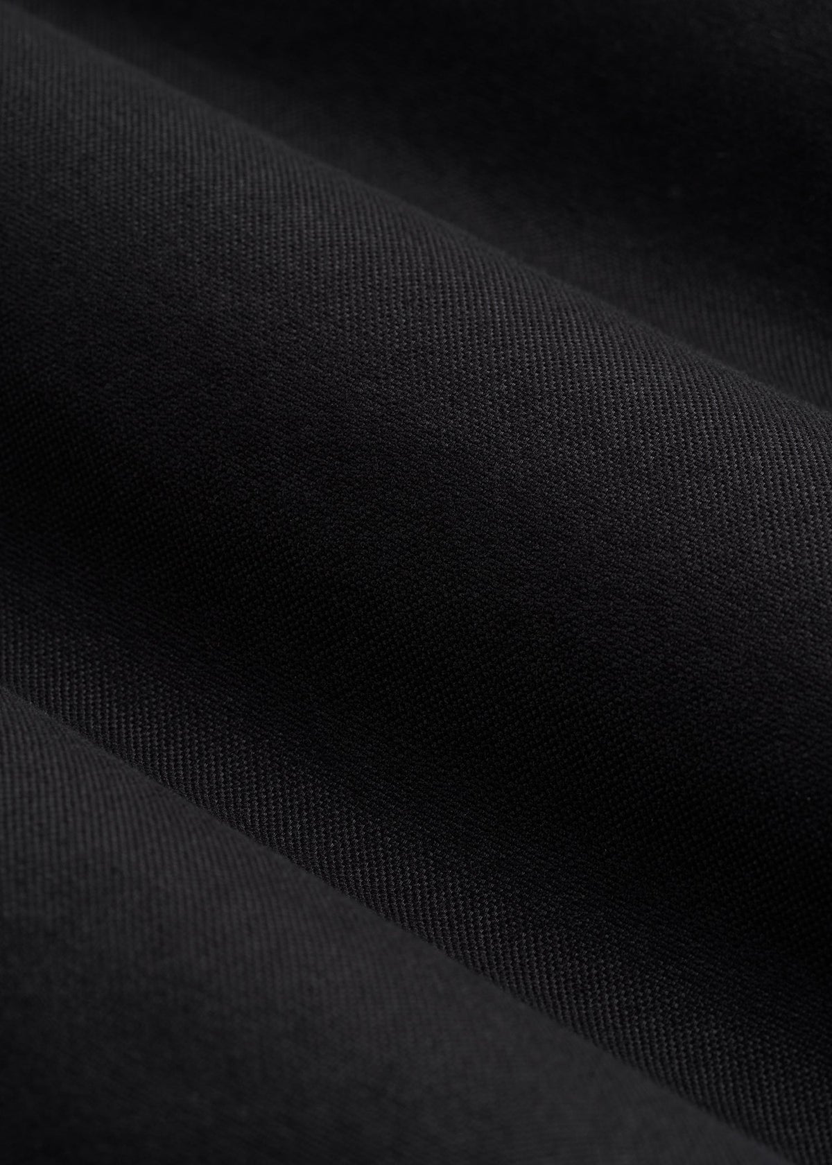 Oxford Cloth Button Down Shirt for Tall Men in Deep Black