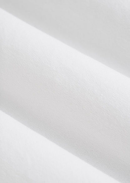 Oxford Cloth Button Down Shirt for Tall Men in Optic White