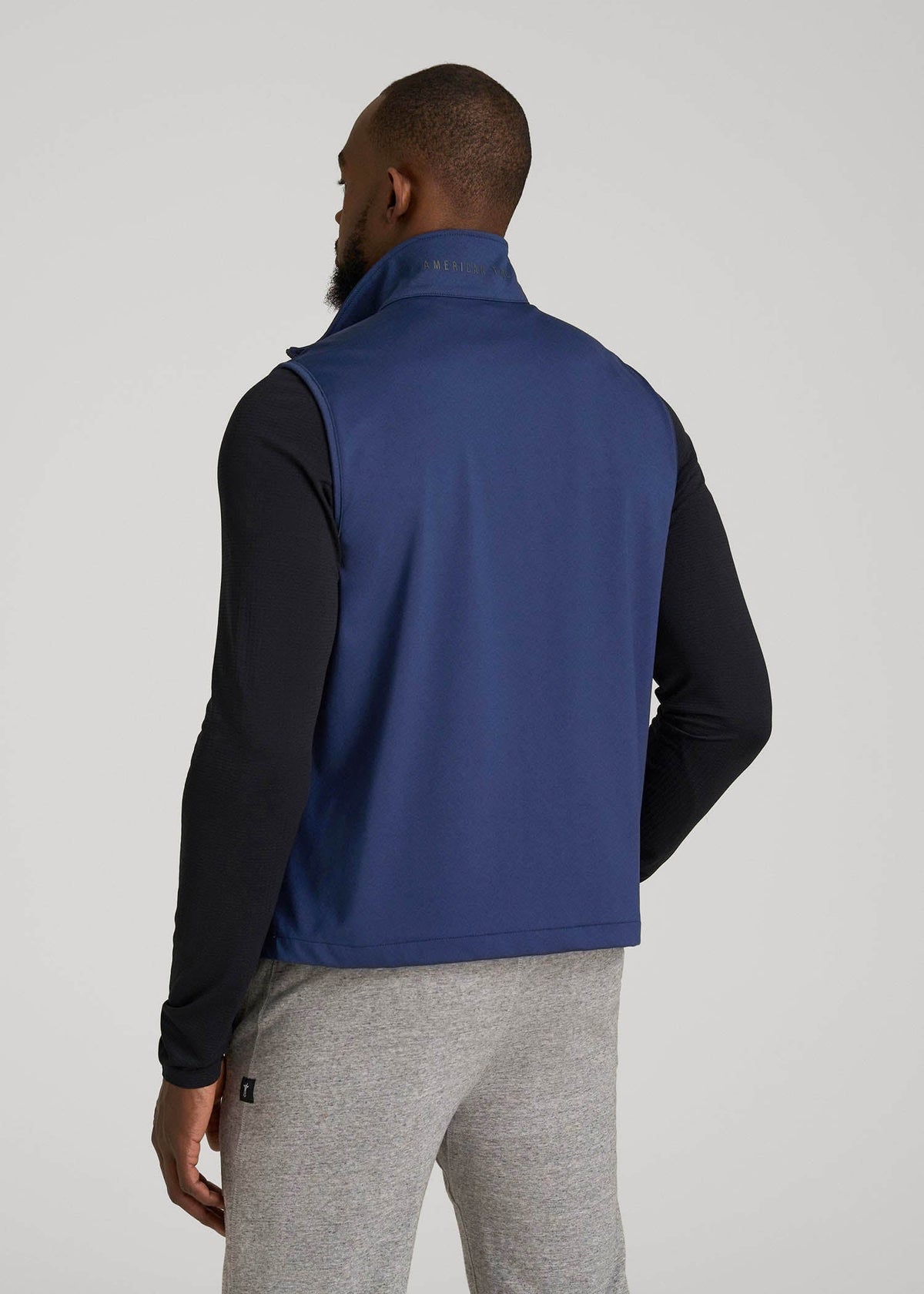 Performance Vest for Tall Men in Blue Mix