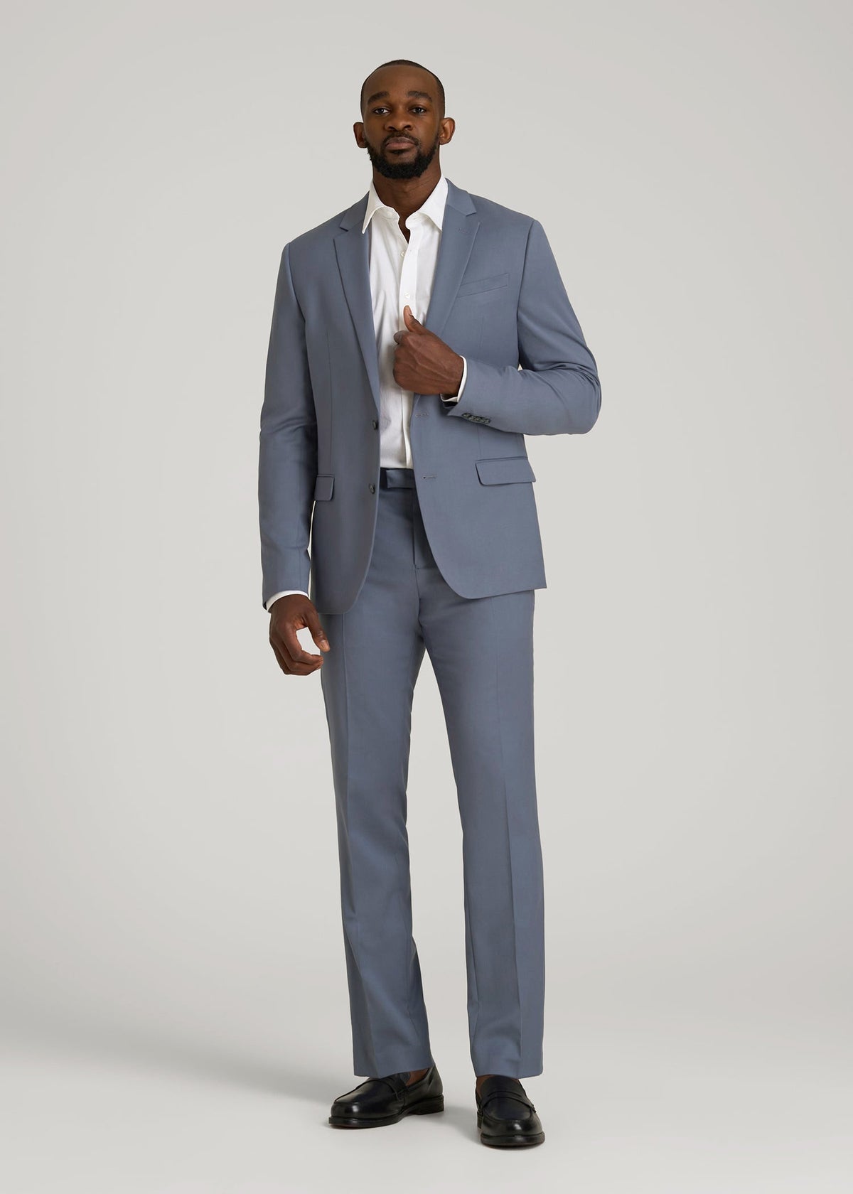 Suit Jacket for Tall Men in Blue Slate