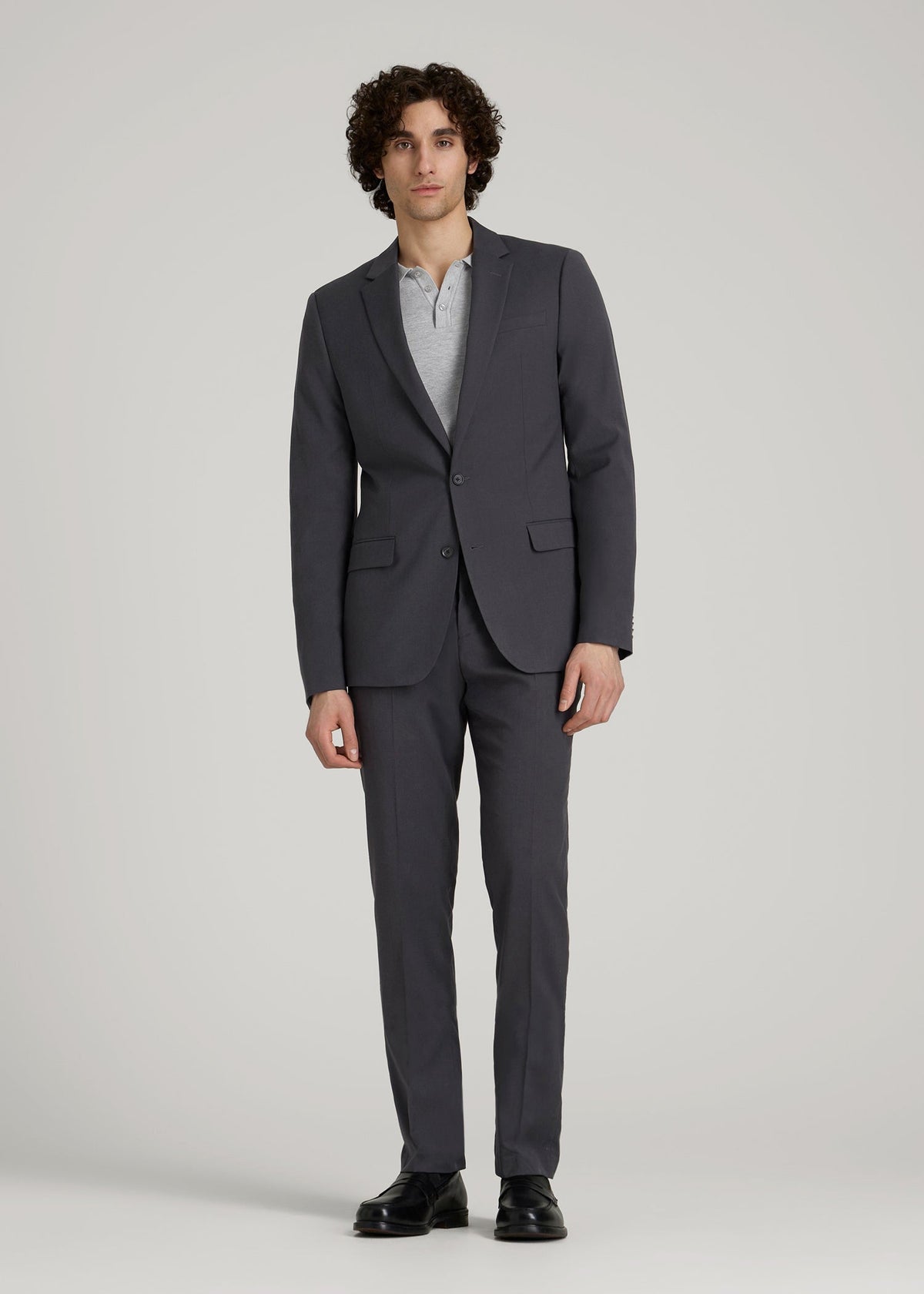 Suit Jacket for Tall Men in Mid Grey