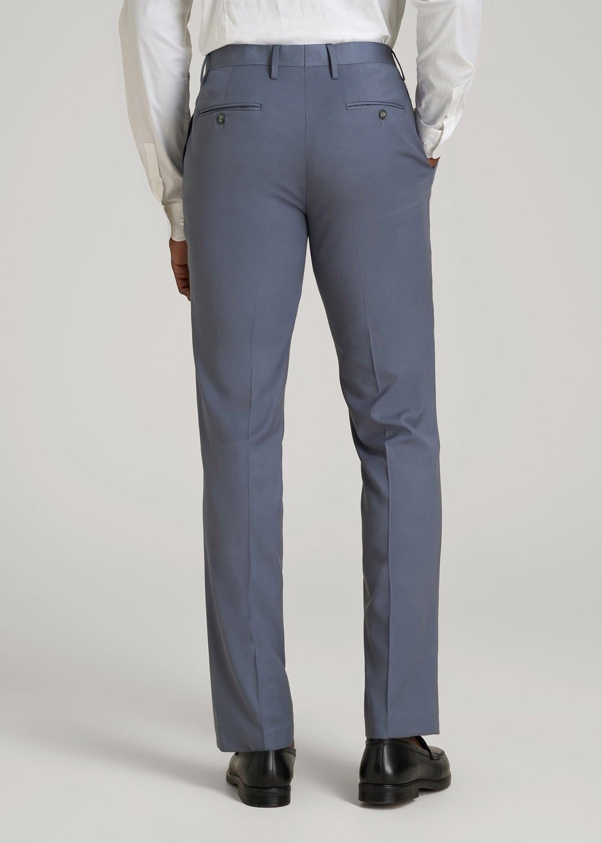 Suit Trousers for Tall Men in Blue Slate