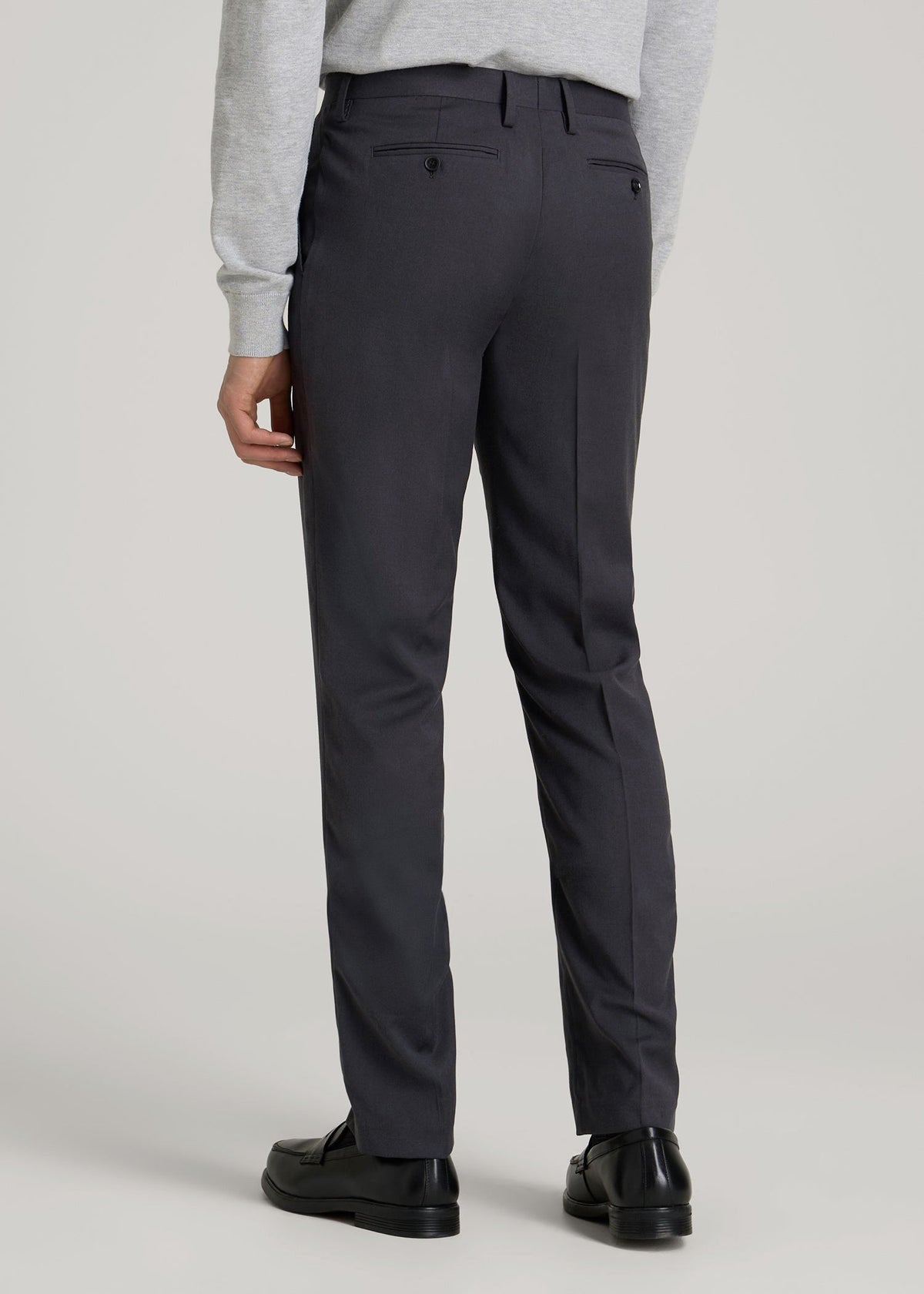 Suit Trousers for Tall Men in Mid Grey