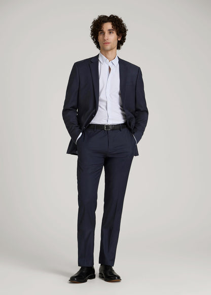 Suit Trousers for Tall Men in True Navy