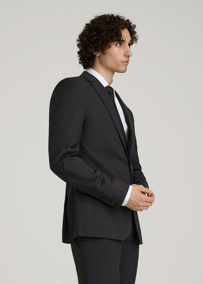 Suit Jacket for Tall Men in Black