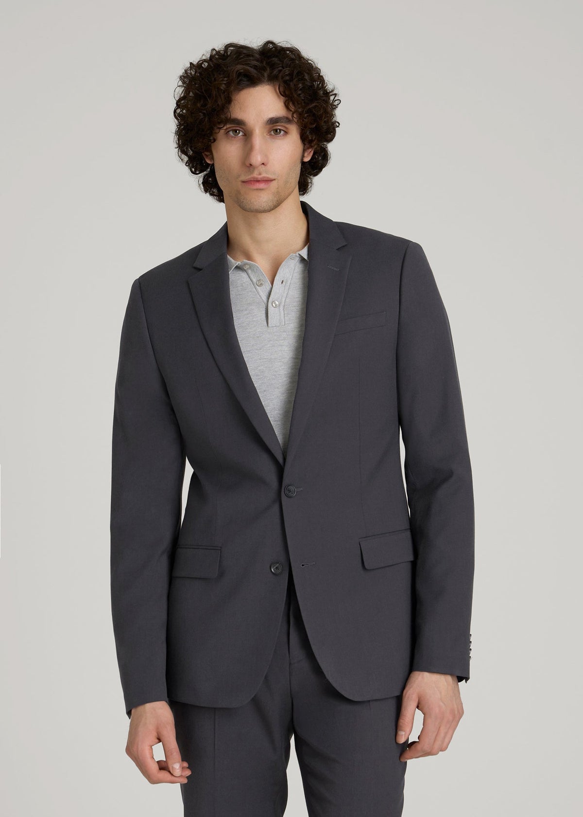 Suit Jacket for Tall Men in Mid Grey