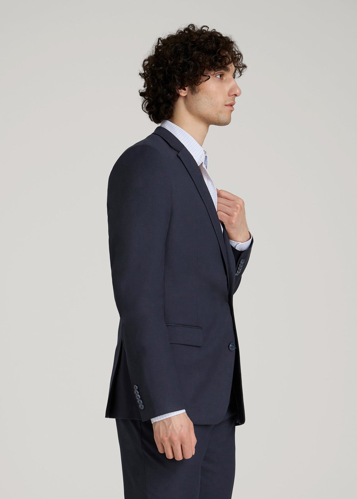 Suit Jacket for Tall Men in True Navy